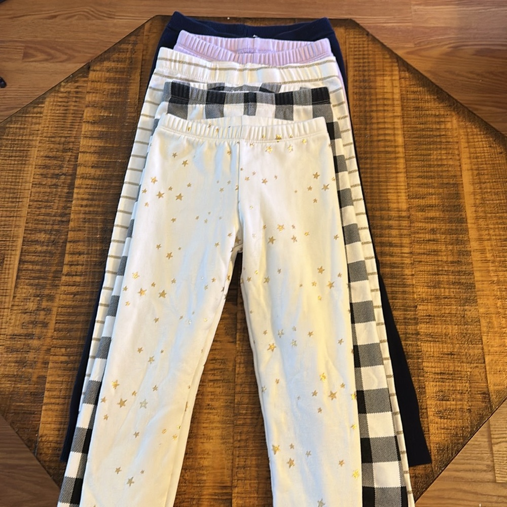 Girl’s Size 7/8 Lot of 5-Fleece Lined Pants
